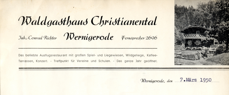 Briefkopf 1950